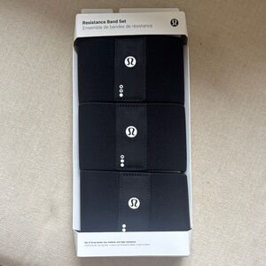 Lululemon Athletica Black Resistance Band Set